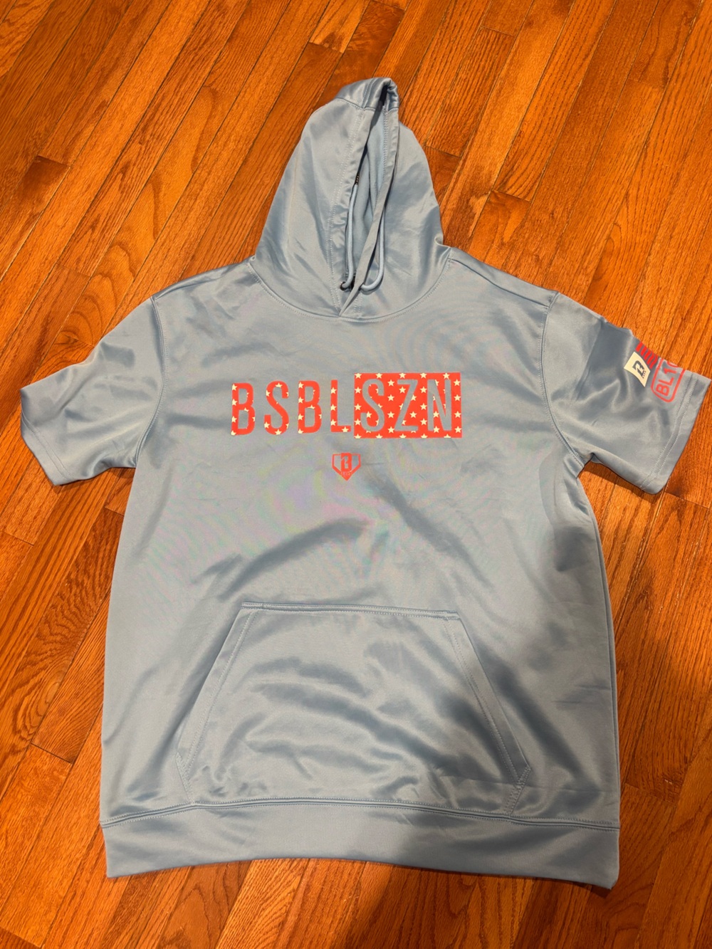 Baseball Lifestyle 101 BSBL-SZN Short Sleeve Hoodie V3 size large